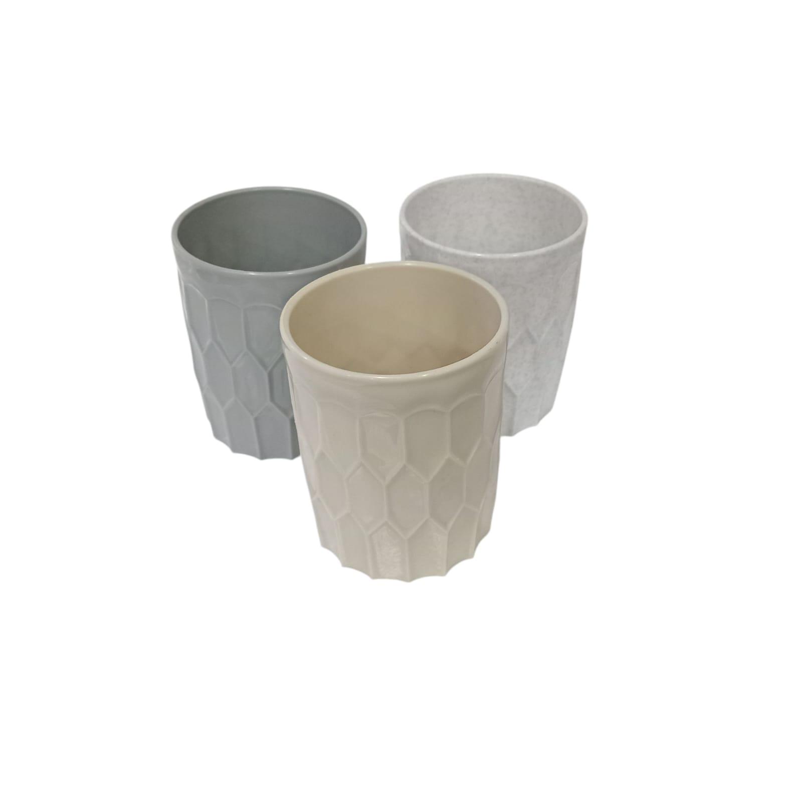 VASO PLASTICO LABRADO PANAL TRAGO CORTO