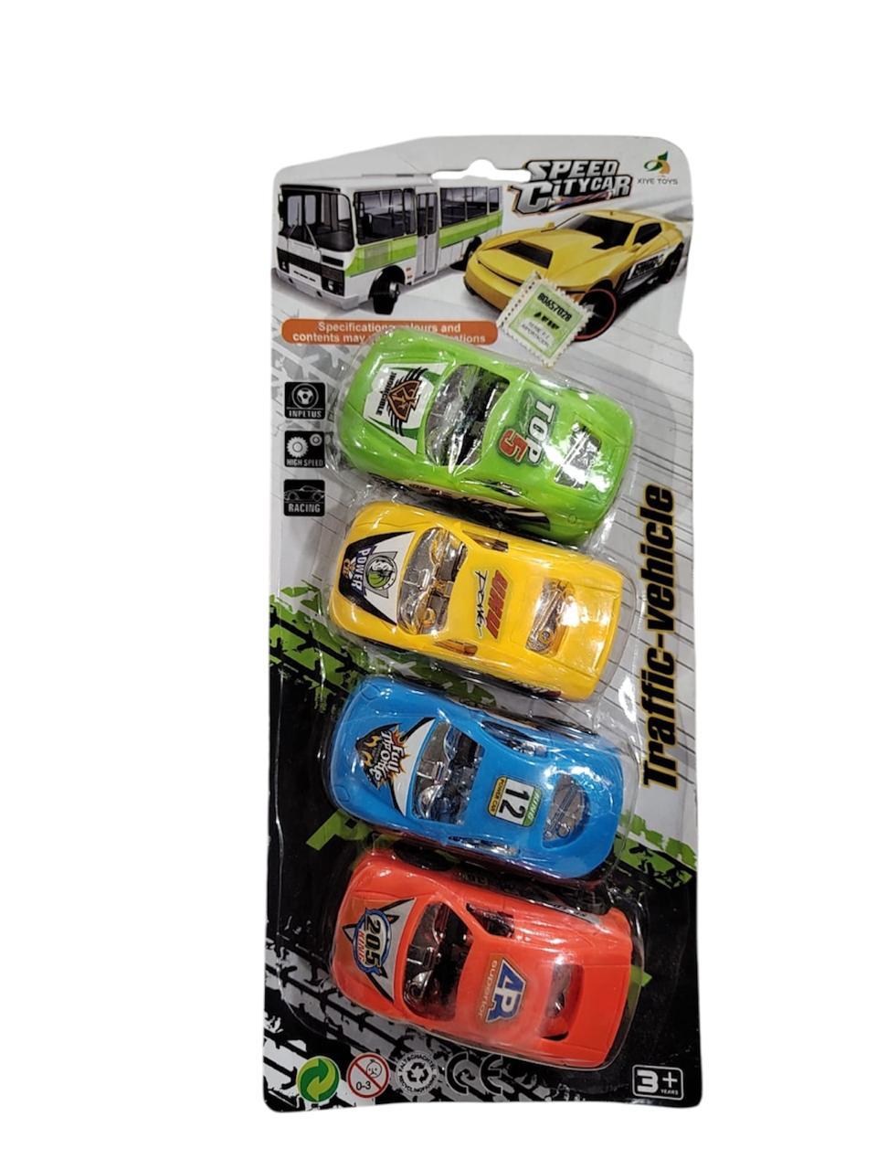 AUTO PLASTICO X 4 UNIDADES EN BLISTER