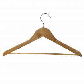 PERCHA MADERA REFORZADA BRILLOSA